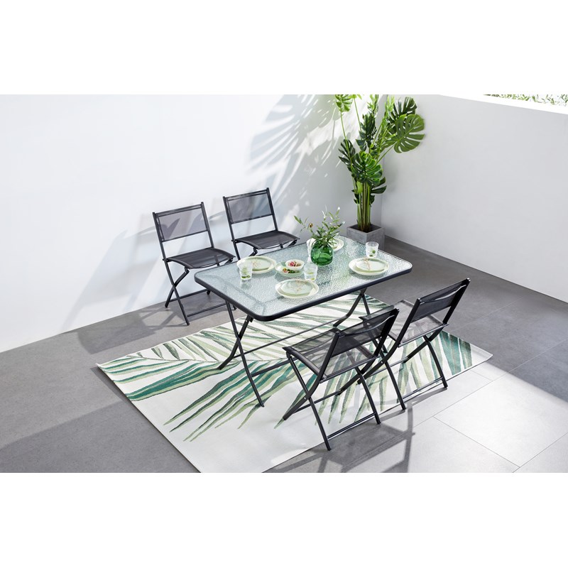 Mahon table de jardin et 4 chaises