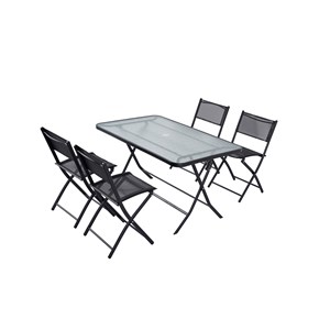 Mahon table de jardin et 4 chaises