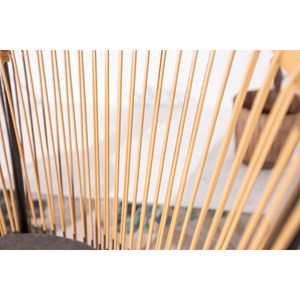 Ipanema salon de balcon 2 fauteuils et 1 table coussins gris