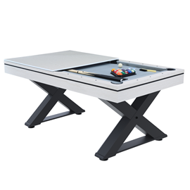 Texas table multi-jeux, ping-pong et billard en bois blanc