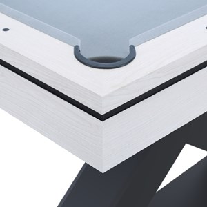 Texas table multi-jeux, ping-pong et billard en bois blanc