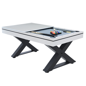 Texas table multi-jeux, ping-pong et billard en bois blanc