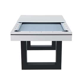 Denver table multi-jeux 3 en 1 billard et ping-pong en bois blanc