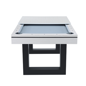 Denver table multi-jeux 3 en 1 billard et ping-pong en bois blanc