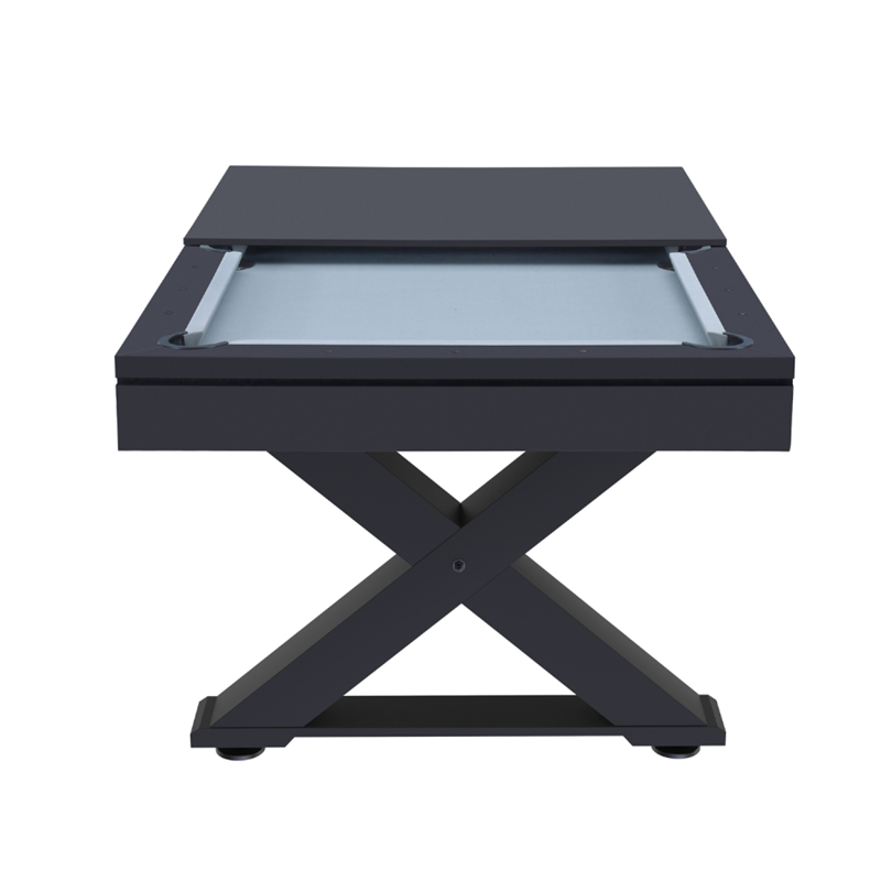 Concept Usine - Texas table multi-jeux, ping-pong et billard en bois noir