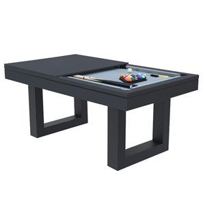 Denver table multi-jeux 3 en 1 billard et ping-pong en bois noir
