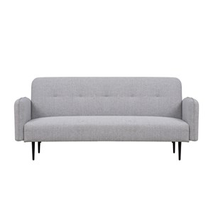 Berne canapé convertible 3 places en tissu gris