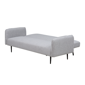 Berne canapé convertible 3 places en tissu gris
