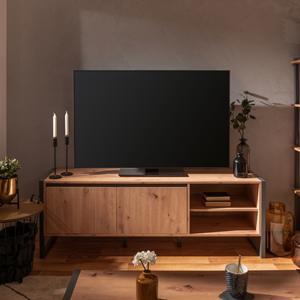 Kotor meuble tv industriel en bois avec placards