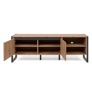 Kotor meuble tv industriel en bois avec placards