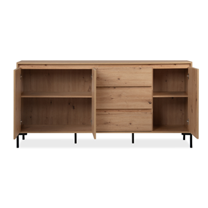 Navi buffet en bois avec placards et tiroirs