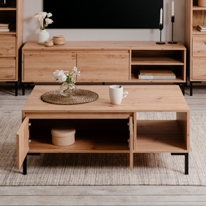 Navi table basse en bois avec rangements