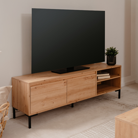 Navi meuble tv en bois avec placard