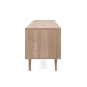 Tivat meuble tv en bois avec placards effet cannage