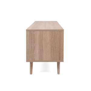 Tivat meuble tv en bois avec placards effet cannage