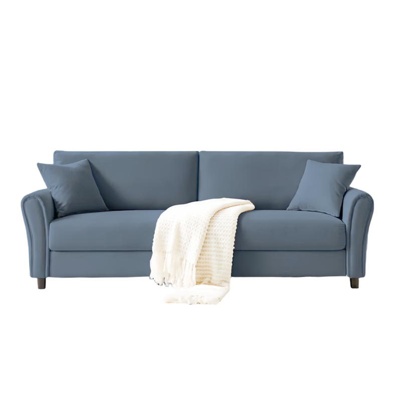 Lucerne canapé 4 places en tissu bleu clair