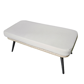 Fiorentino repose-pieds extérieur avec coussin beige