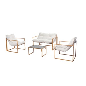 Rabat salon de jardin effet bois