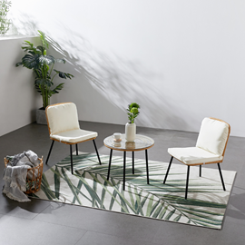 Cadix salon de jardin bas 2 chaises + 1 table