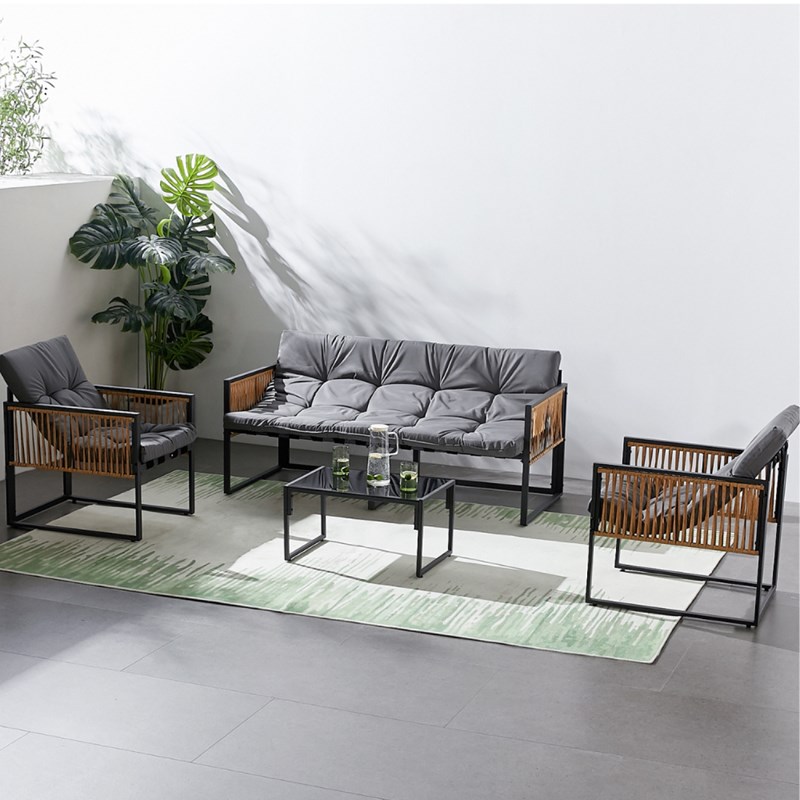 Turini salon de jardin avec table 5 places