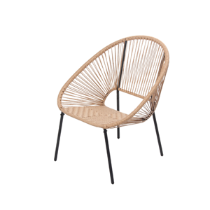 Acapulco set de 2 fauteuils + table basse naturel