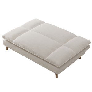 Vasco canapé convertible 3 places en tissu beige