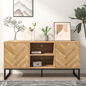 Chevron - buffet effet chevron 2 portes et 2 niches