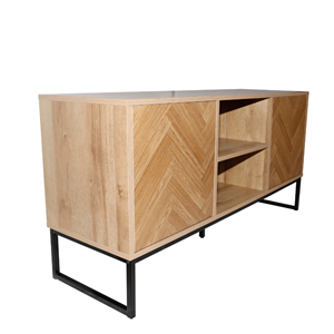 Chevron buffet effet chevron 2 portes et 2 niches