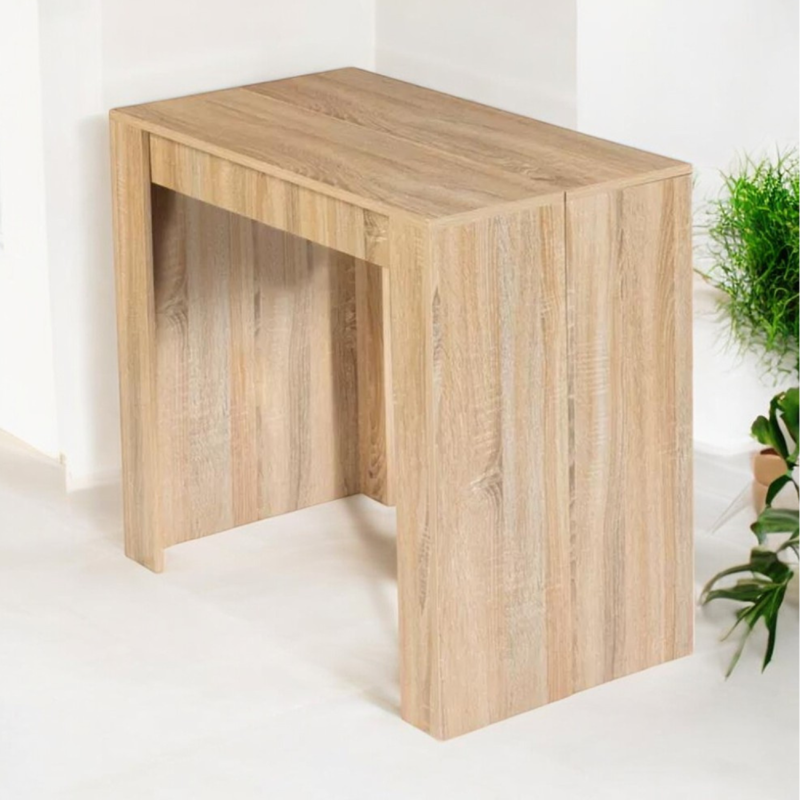 Belli table console extensible en bois - 1,40 m