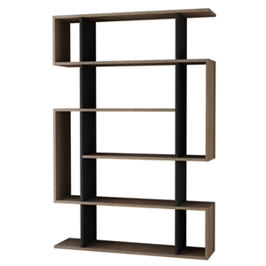 Kirja meuble à étagères bois et anthracite