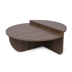 Mila table basse modulable couleur noyer