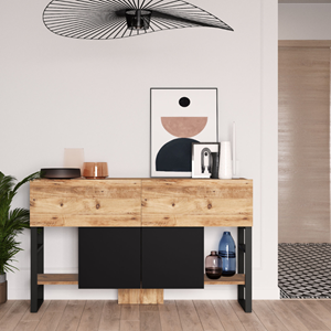 Tari - console avec rangements style industriel
