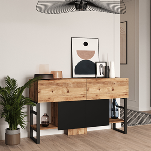 Tari console avec rangements style industriel