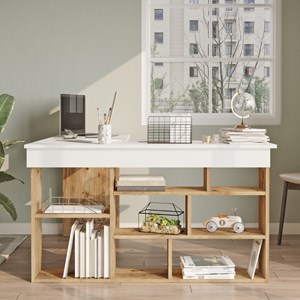 Tyo bureau d'angle design avec étagères