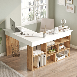 Tyo bureau d'angle design avec étagères