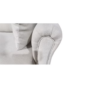 Lucerne canapé droit design en tissu 4 places