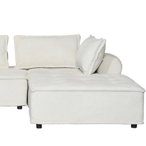 Stava canapé d'angle 4 places blanc