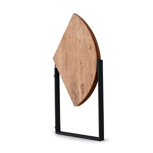 Bronie table de salle à manger pliable couleur chêne