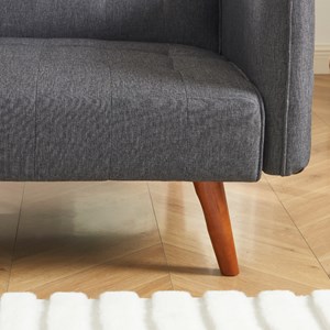 Inverness canapé 3 places convertible avec tablette centrale rabattable gris