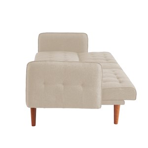 Inverness canapé 3 places convertible avec tablette centrale rabattable beige