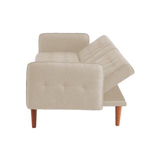 Inverness canapé 3 places convertible avec tablette centrale rabattable beige