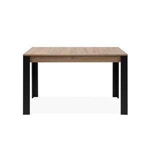 Tolosa table extensible 4 à 6 personnes chêne et noir 150x80x75