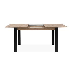Tolosa table extensible 4 à 6 personnes chêne et noir 150x80x75