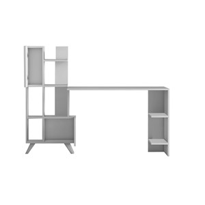 Kuhmo bureau contemporain 9 rangements - blanc