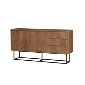 Sabinov buffet en bois 2 portes et 3 tiroirs 140 cm