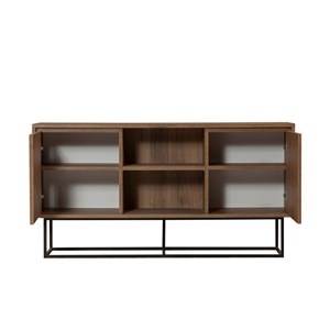 Brezno buffet 2 portes 6 espaces de rangement 140 cm