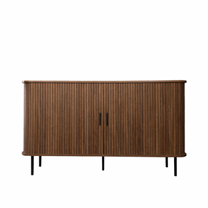 Semarang buffet en bois cannelé à portes coulissantes 140cm