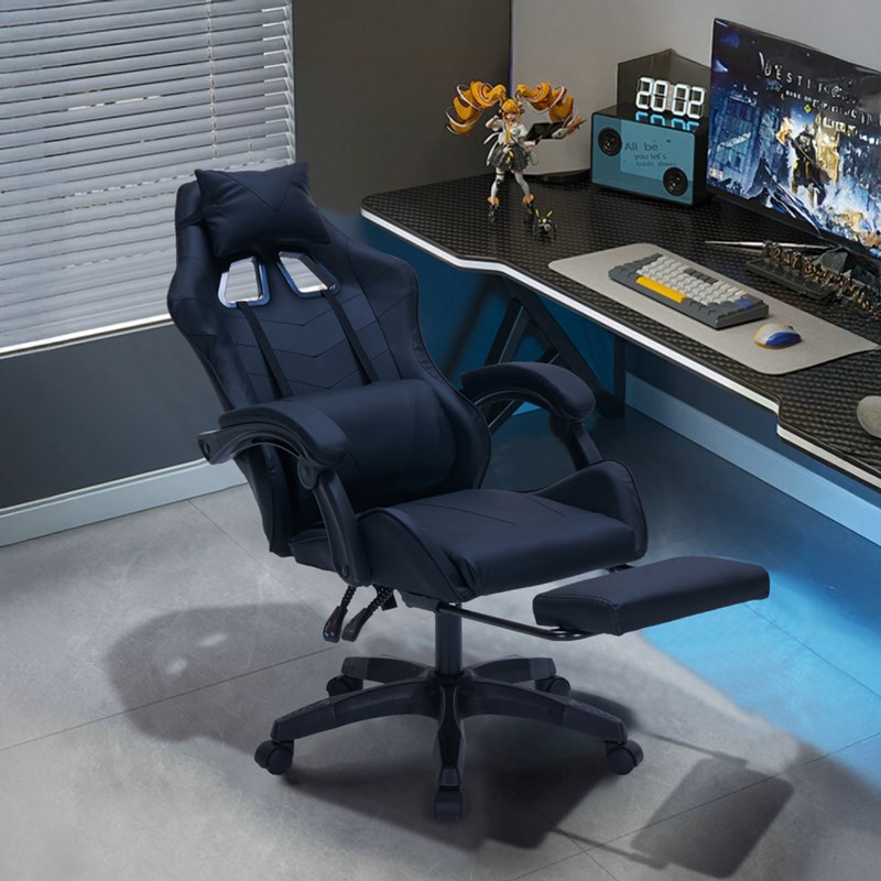 Altair chaise gaming de bureau ergonomique inclinable noire