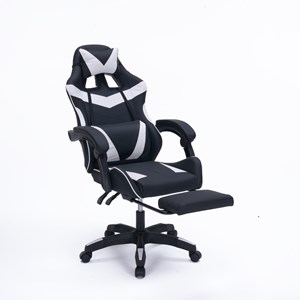 Altair chaise gaming de bureau ergonomique inclinable noir et blanc