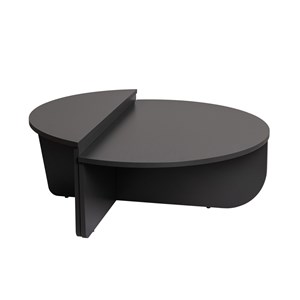 Vari table basse ronde podium anthracite 90cm